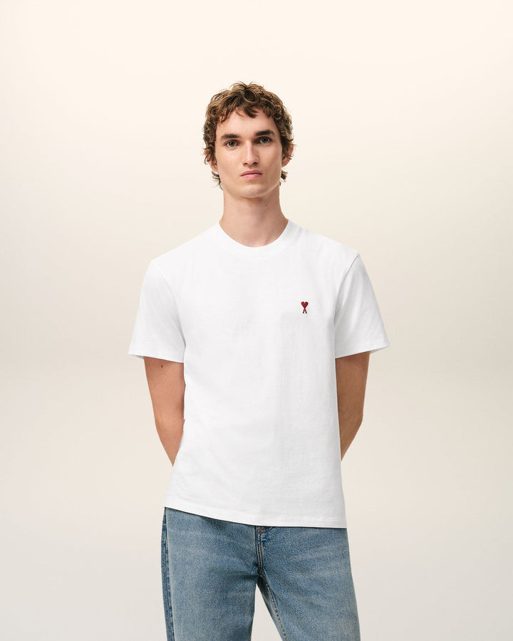 White Cotton Ami de Coeur T-Shirt