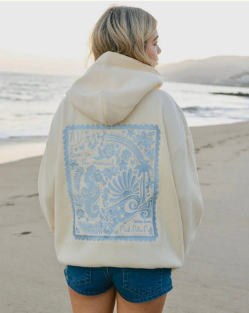 Live in the Moment Hoodie in Sand