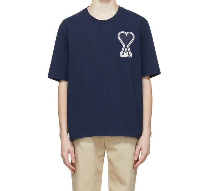 Navy Ami de Coeur Oversized Jersey T-Shirt