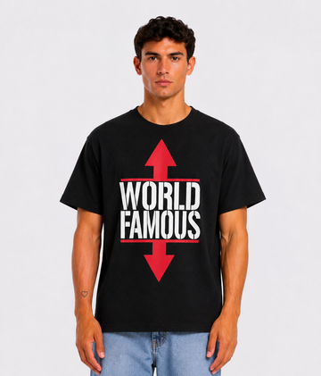 Supreme World Famous Black Tee