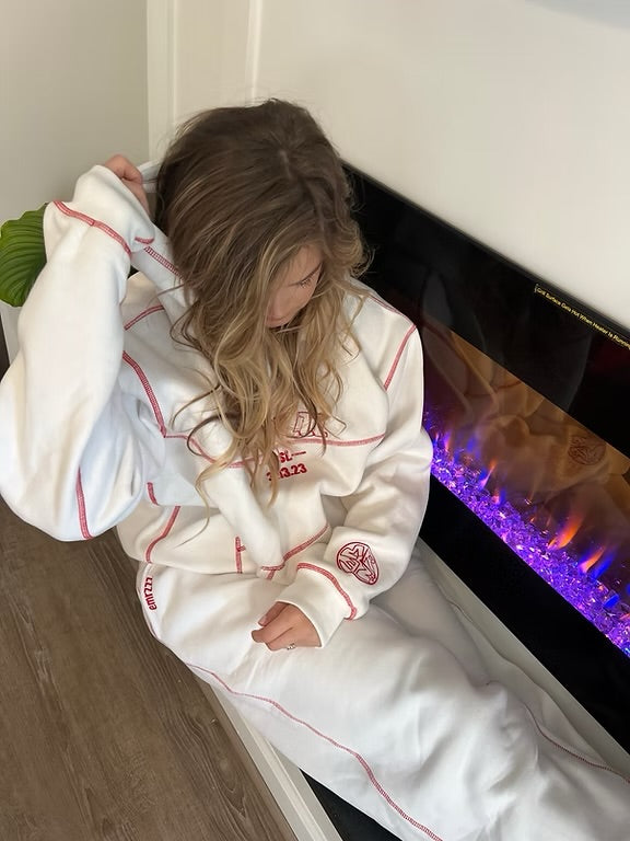 EMRZZZ Threadzzz Hoodie White/Red