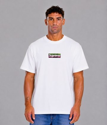 Supreme Los Angeles Fire Relief Box Logo White Tee