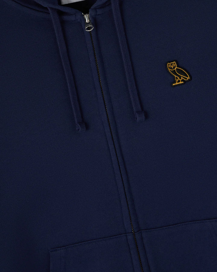 OVO Classic navy zip up hoodie