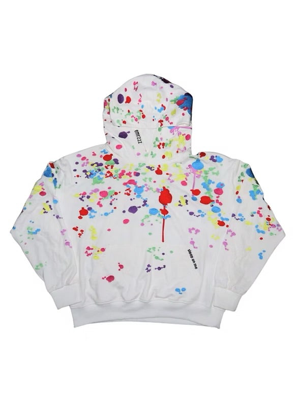 EMRZZZ Paint Hoodie White/Multi