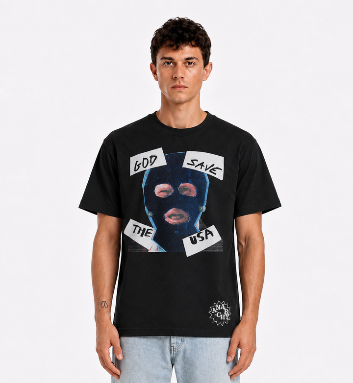 Supreme God Save The USA Tee Black