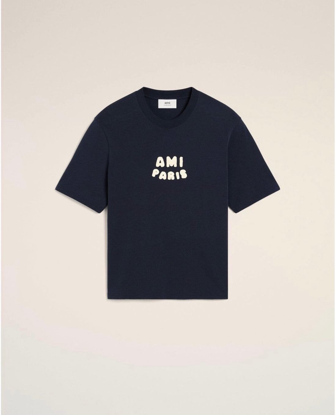 Navy ami Paris patch T-shirt