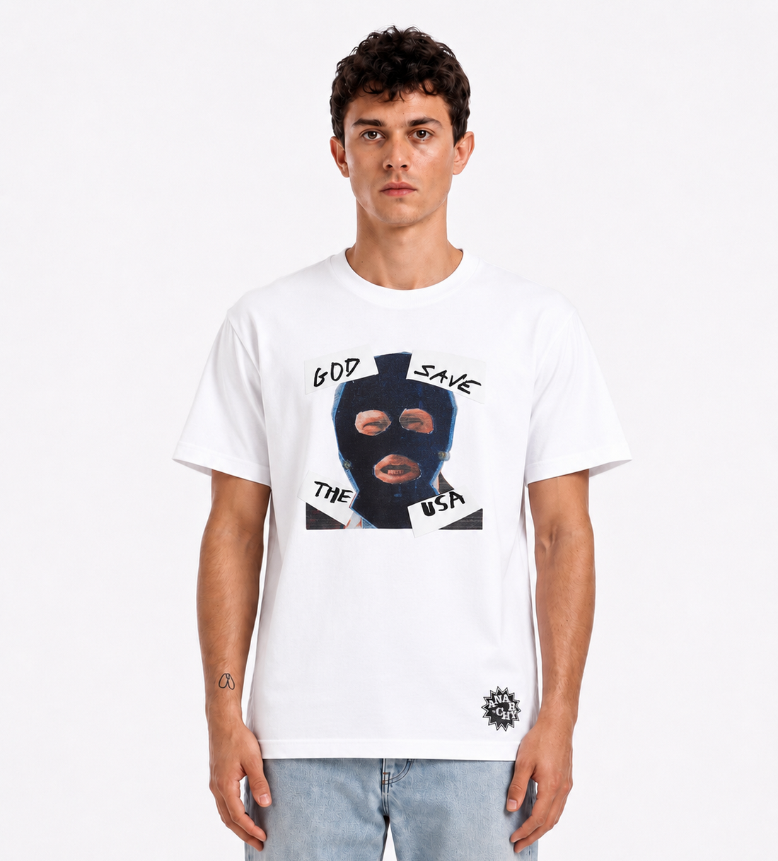 Supreme God Save The USA Tee White