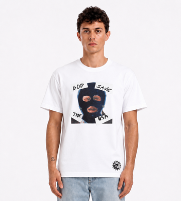 Supreme God Save The USA Tee White