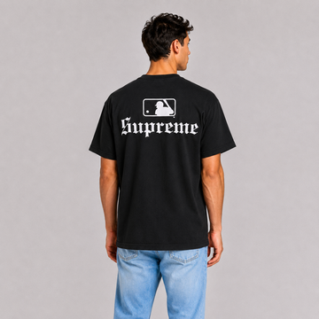 Supreme × MLB Teams Black Tee