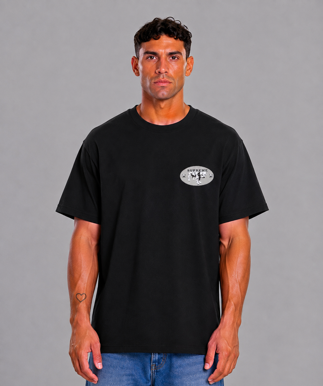 Supreme Dalmatian Black Tee