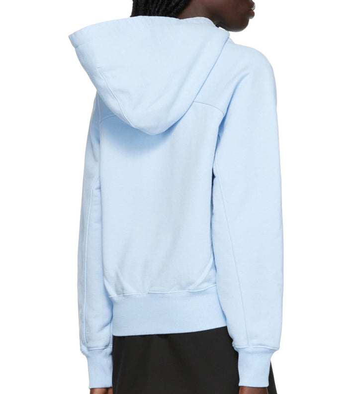 AMI paris sky blue heart zip up jacket