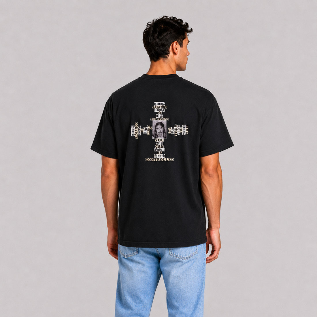 Supreme Dash Snow Black Tee