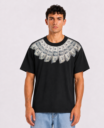 Supreme × MM6 Maison Margiela Money-Graphic Black T-shirt