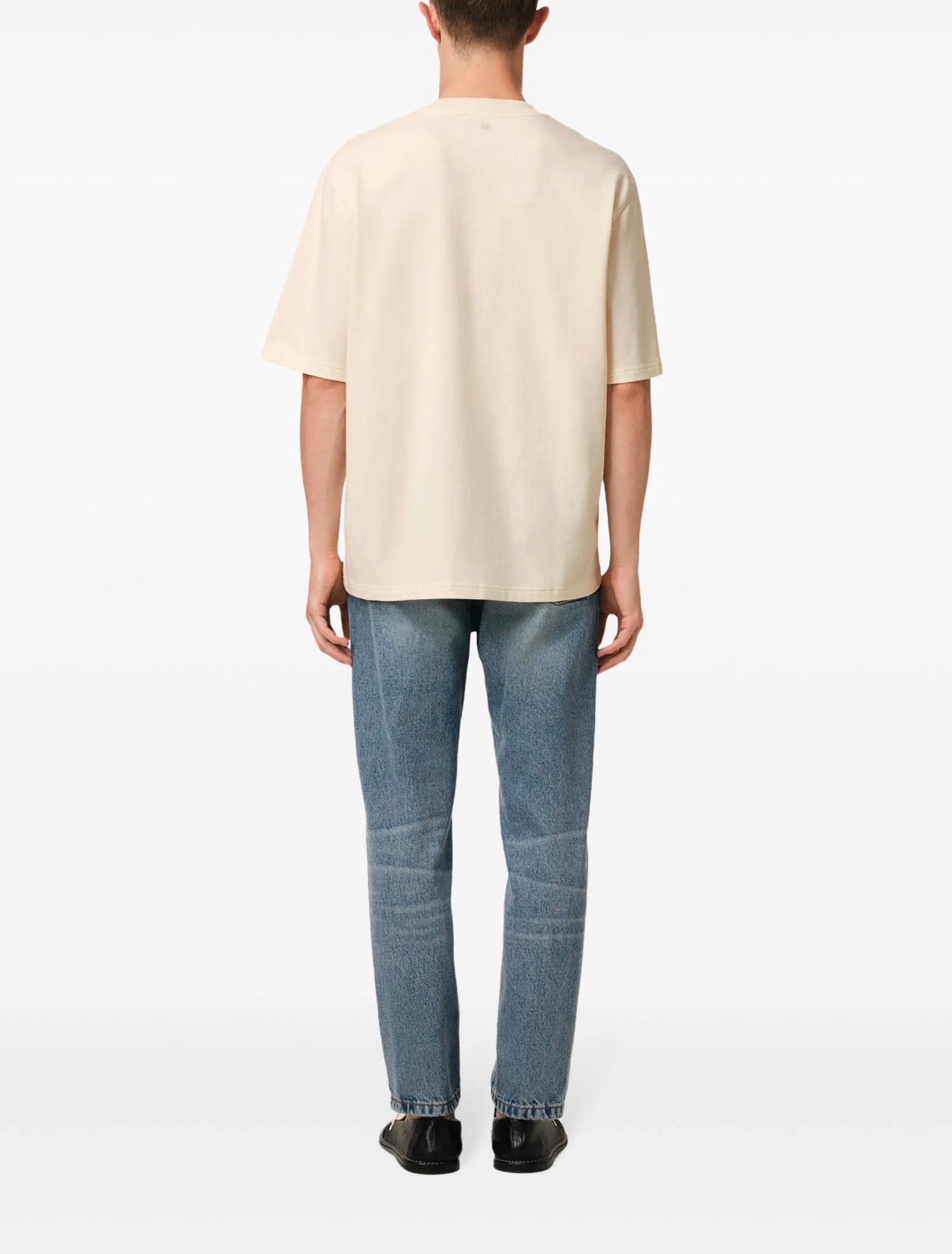 Beige Ami de Coeur patch T-Shirt