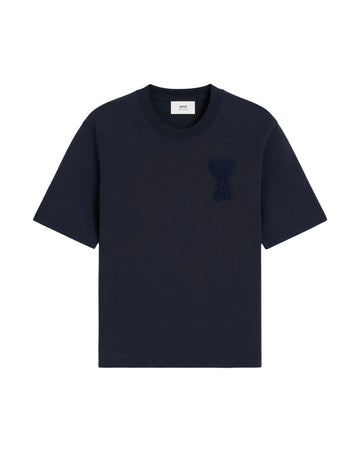 Navy Ami de Coeur patch T-Shirt