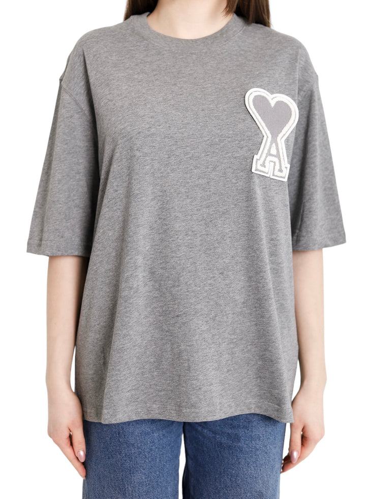 Grey Ami de Coeur Oversized Jersey T-Shirt