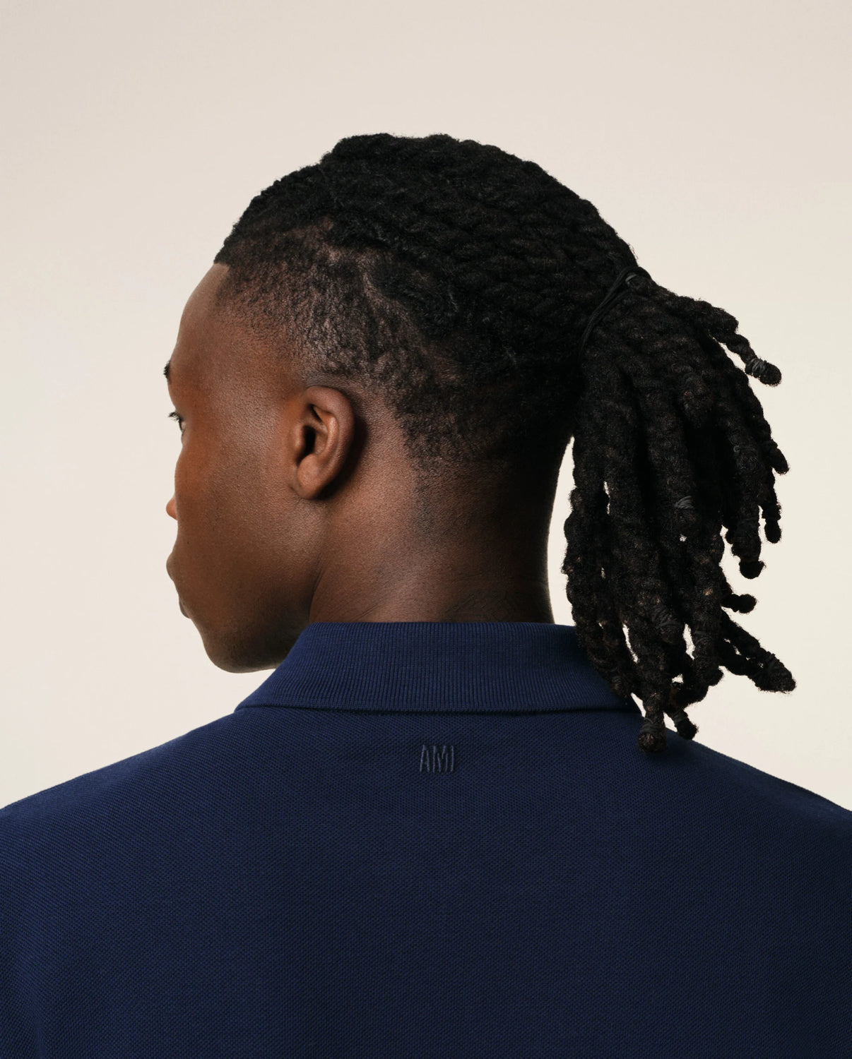 Navy Cotton Ami de Coeur Polo Shirt