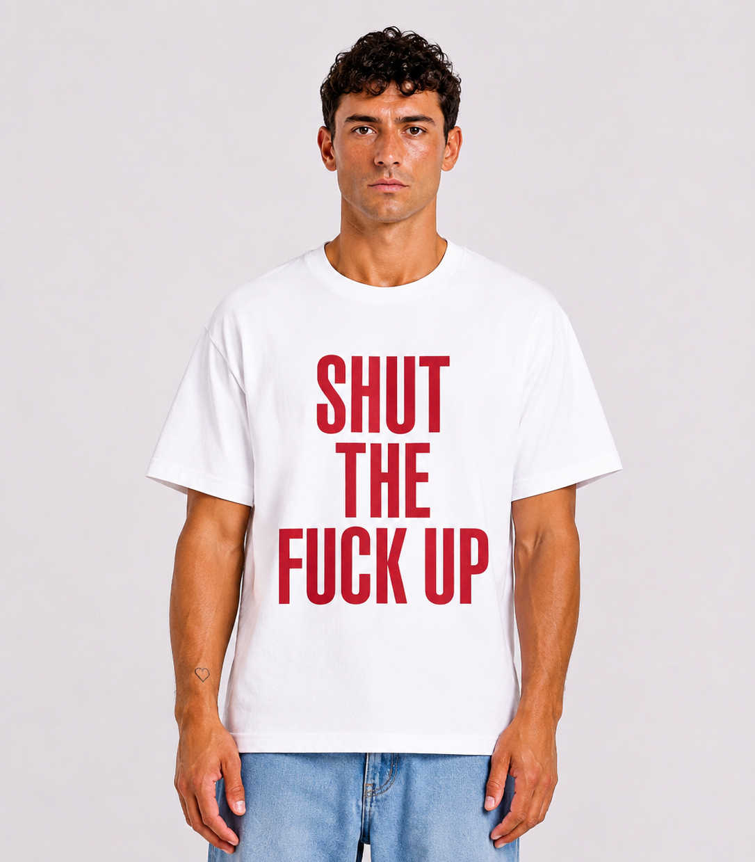 Supreme Number (N)ine Shut Up White Tee