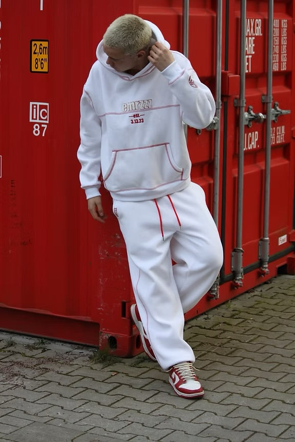 EMRZZZ Threadzzz Hoodie White/Red