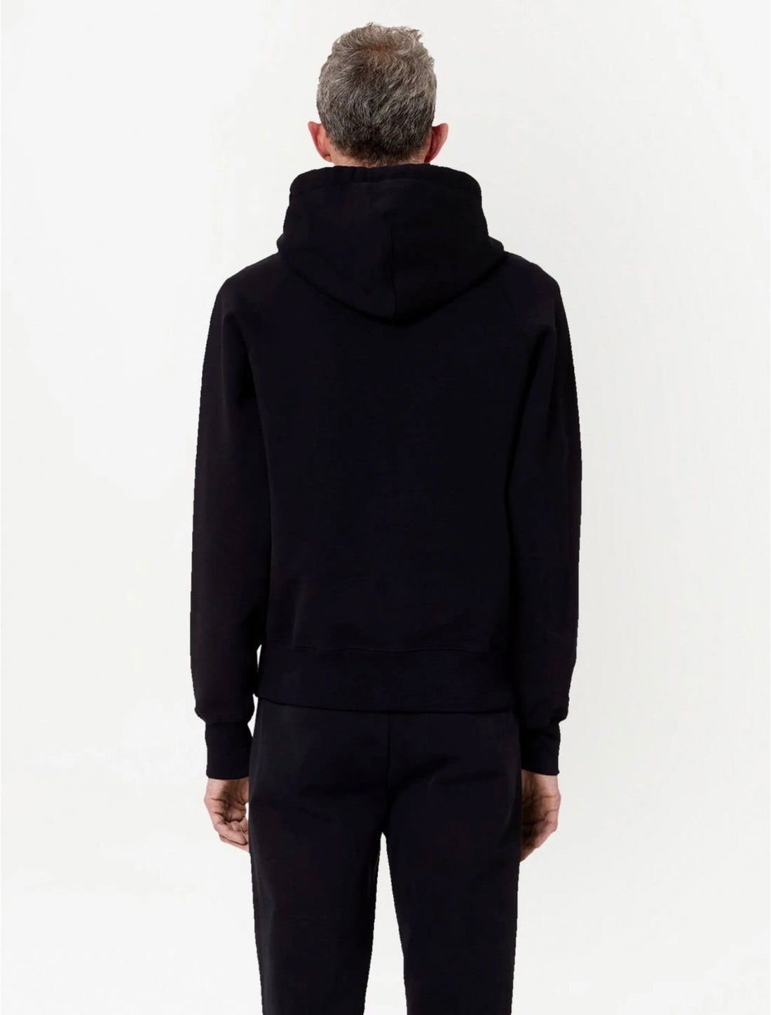AMI Paris France black logo print hoodie
