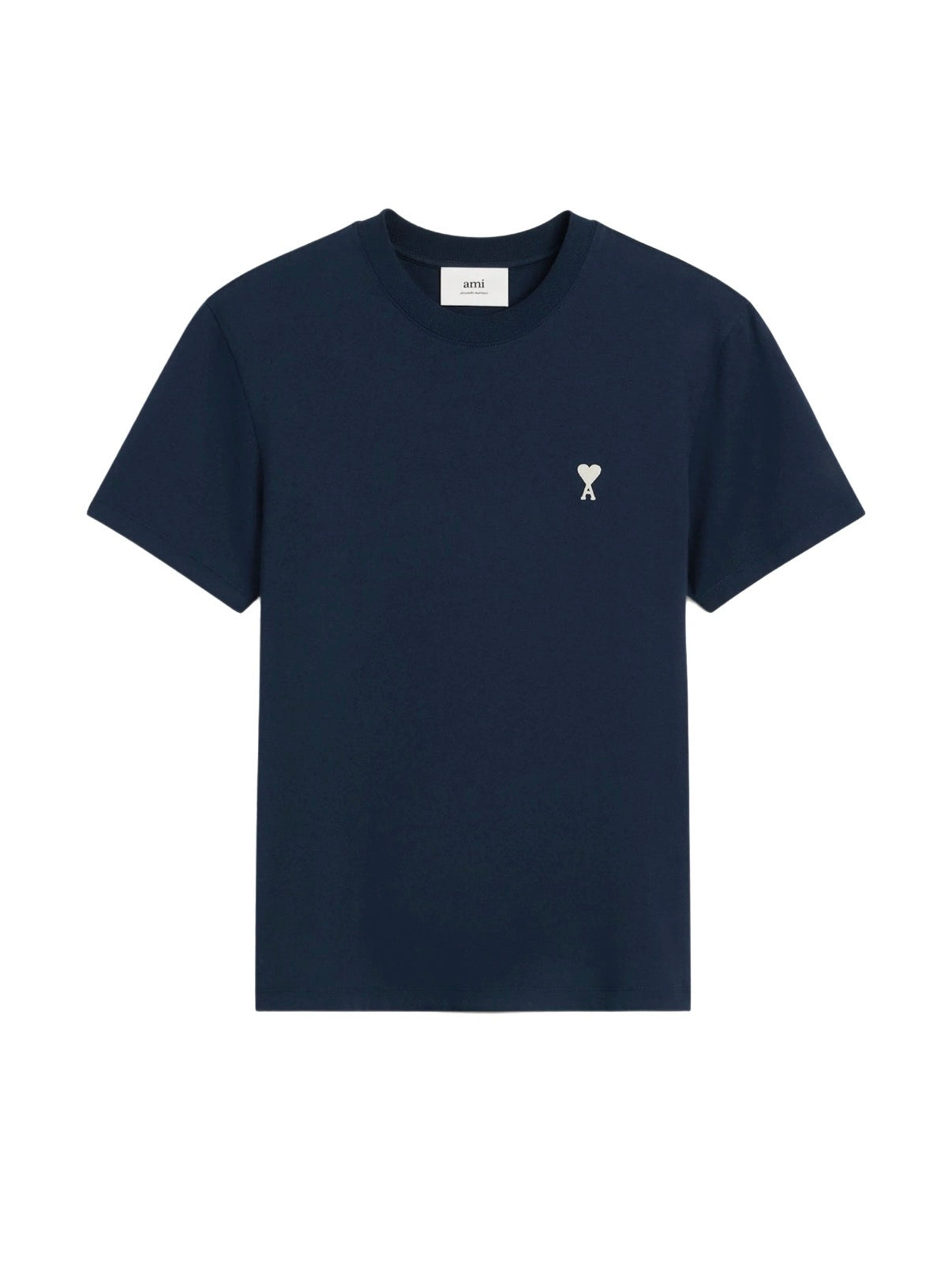 Navy 25 Classic Ami small heart short sleeve T-shirt
