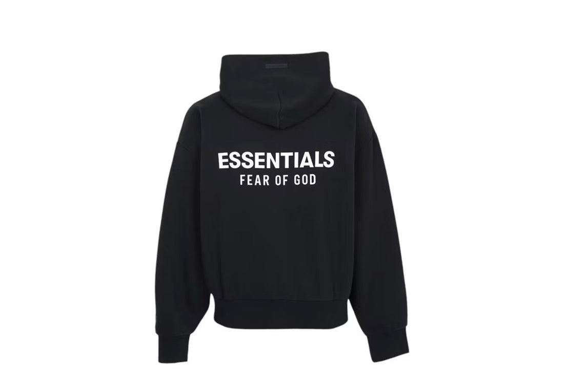 FEAR OF GOD (BLACK S25 ZIP UP HOODIE)