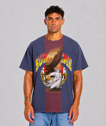 Supreme MM6 Maison Margiela Split S/S Navy Tee