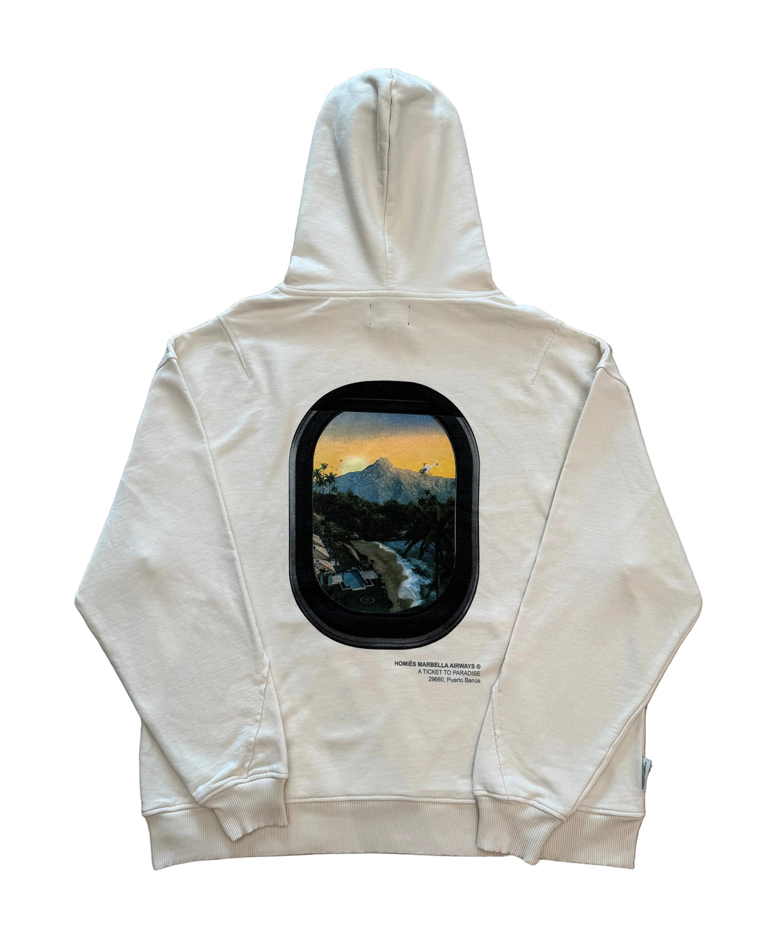 HOMIÉS MARBELLA (Beige Logo Print Hoodie)