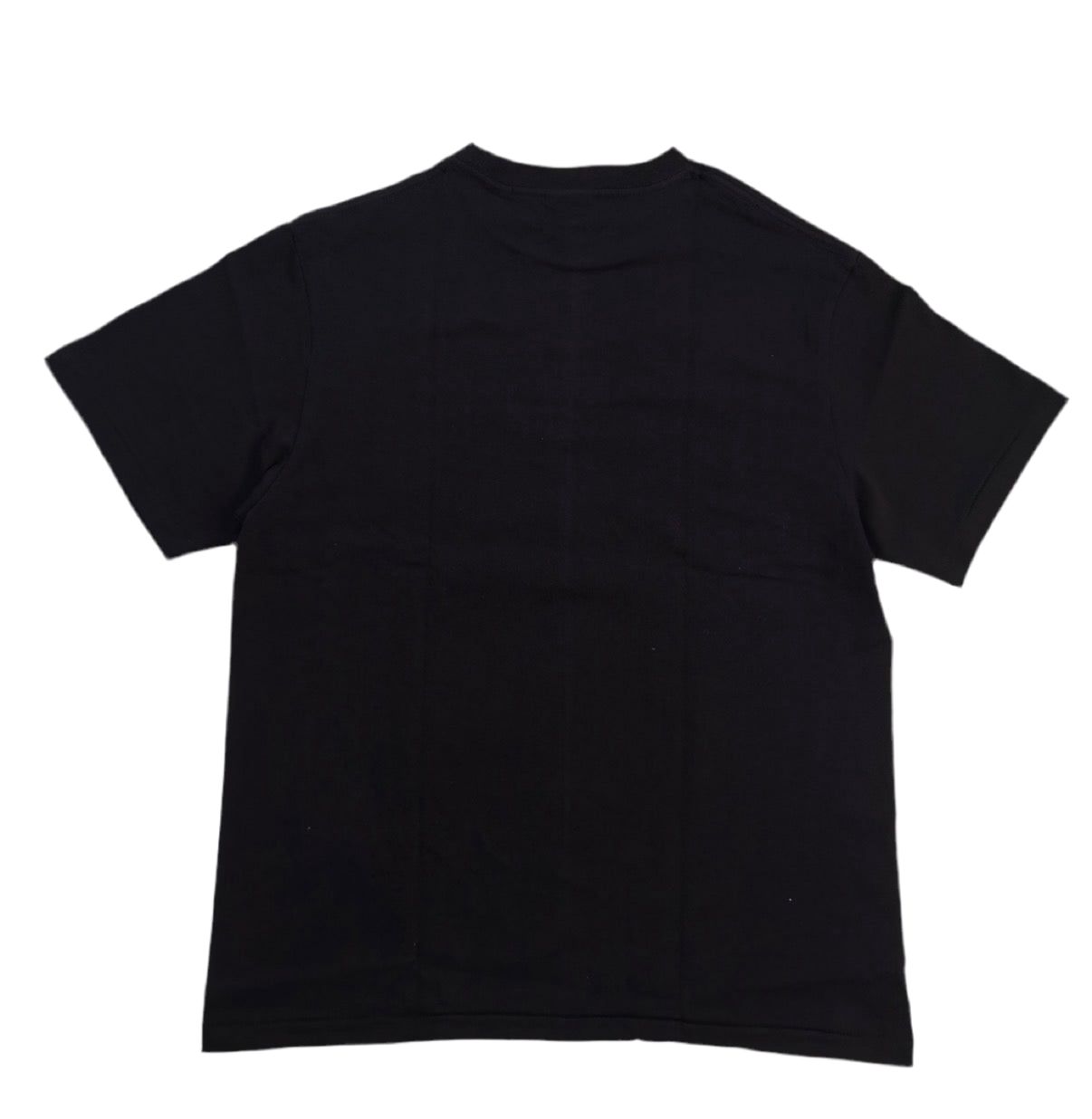 Black t-shirt on a white background