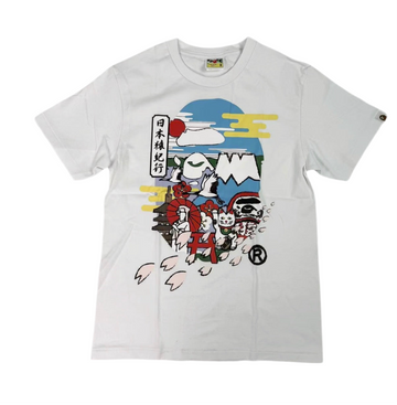 BAPE Japan Culture Ape Head White T-shirt