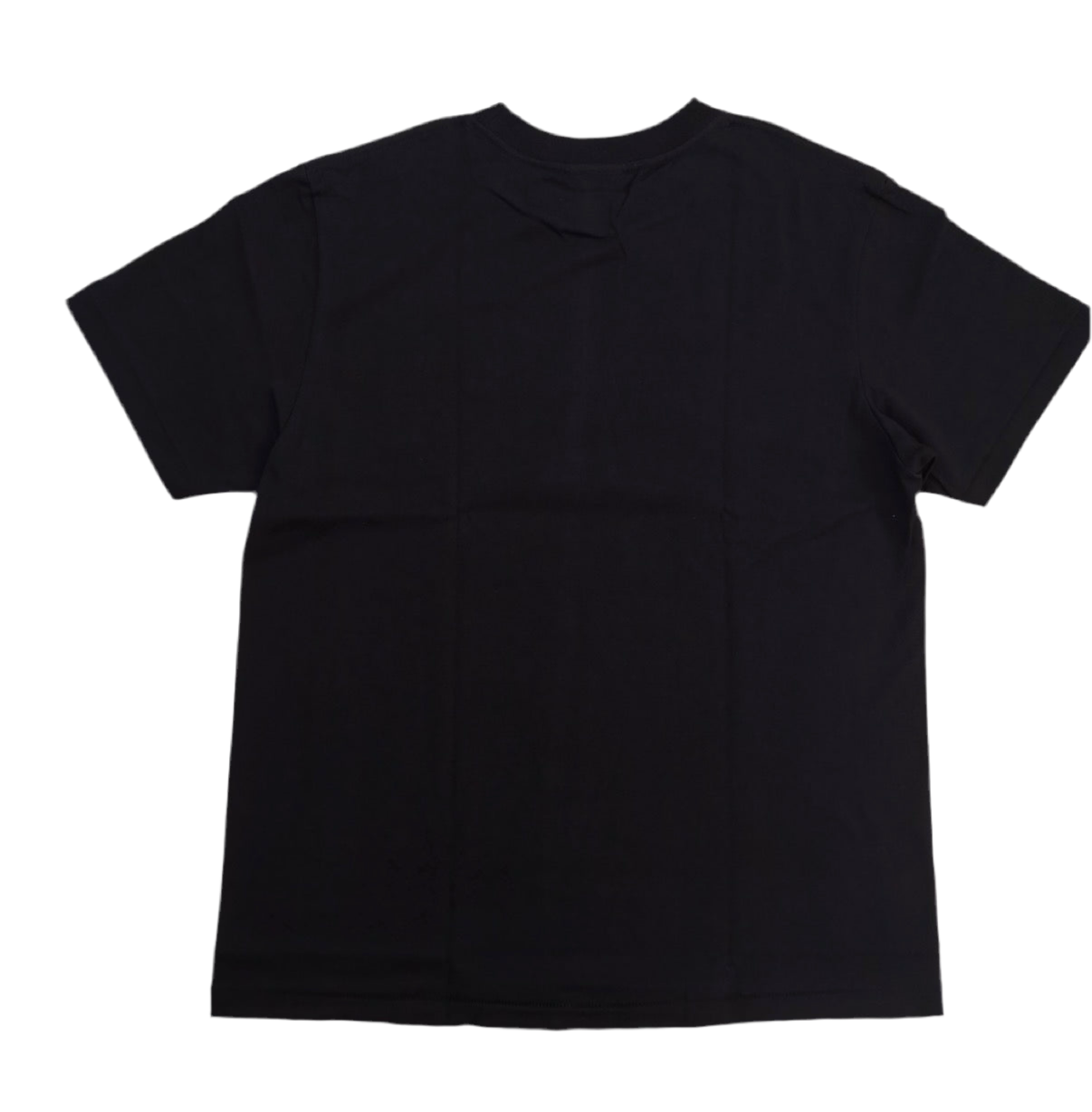 Black t-shirt on a white background