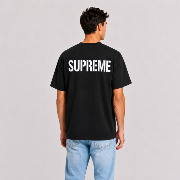 Supreme World Famous Black Tee