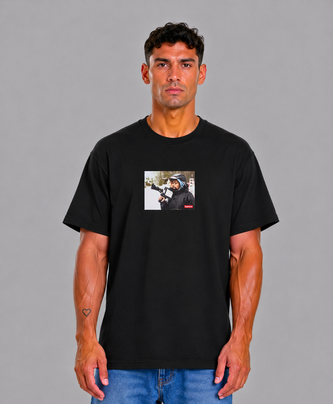 Supreme 40 Acres Spike Black Tee