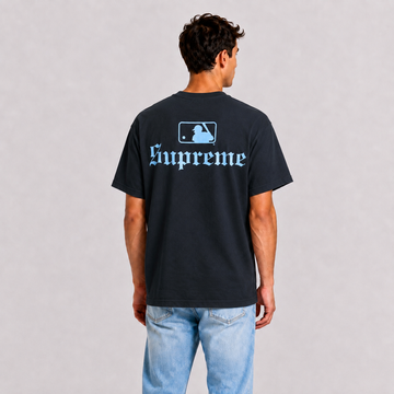 Supreme MLB Teams NY Navy Tee