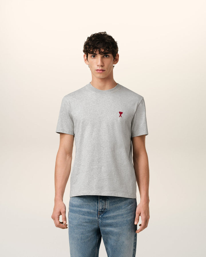 Grey Cotton Ami de Coeur T-Shirt