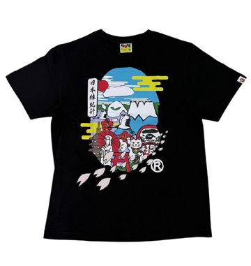 BAPE Japan Culture Ape Head Black T-shirt