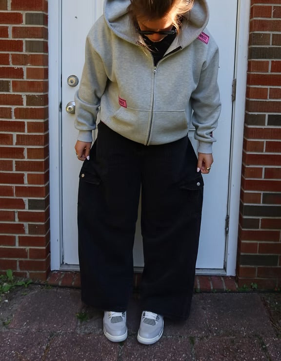 EMRZZZ Hazzzard Zip-Up Grey/Pink