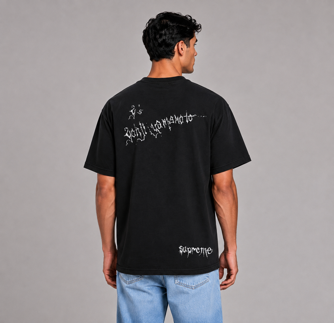 Supreme Y's by Yohji Yamamoto Thinker Black Tee