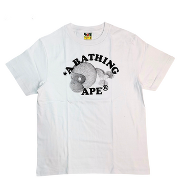 BAPE Milo College Relaxed Fit White T-shirt
