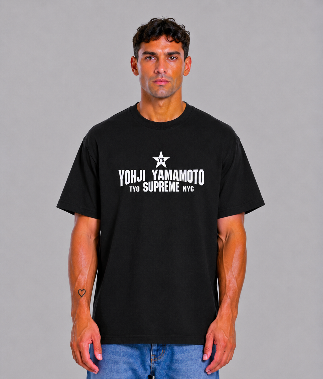 Supreme Y's by Yohji Yamamoto Star Black Tee