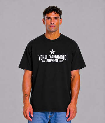 Supreme Y's by Yohji Yamamoto Star Black Tee