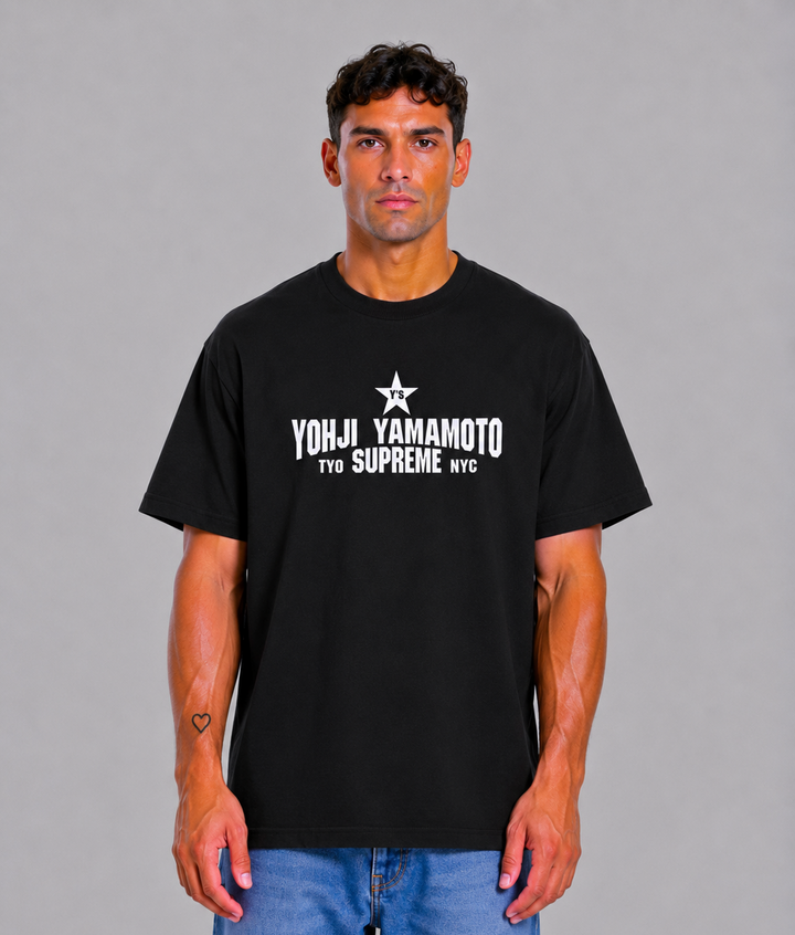 Supreme Y's by Yohji Yamamoto Star Black Tee
