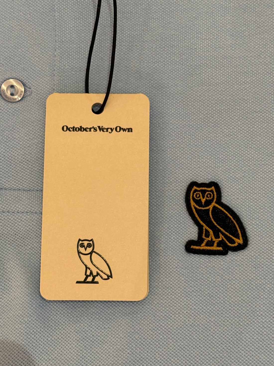 OVO X Essentials Blue Polo tee