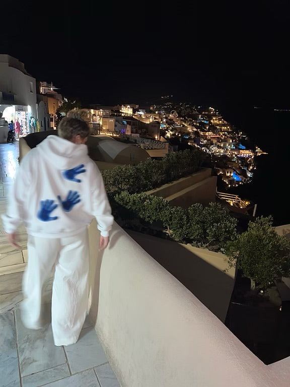 EMRZZZ Thermal Hoodie White/Blue