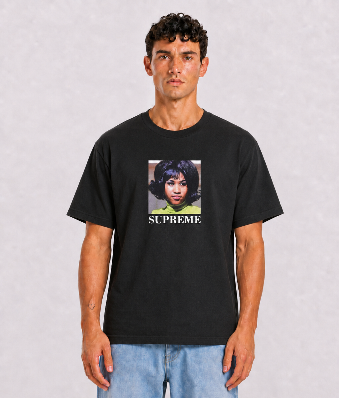 Supreme Aretha Tee Black