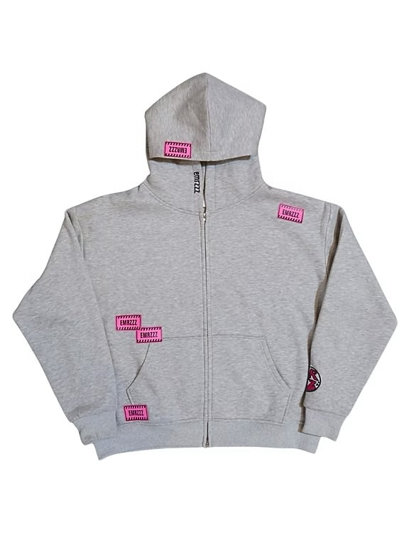EMRZZZ Hazzzard Zip-Up Grey/Pink