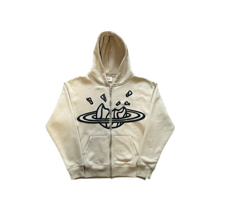 BP (THICK BONE WHITE ZIP UP JACKET)