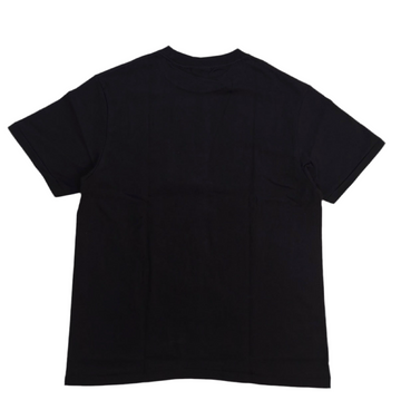 Black t-shirt on a white background