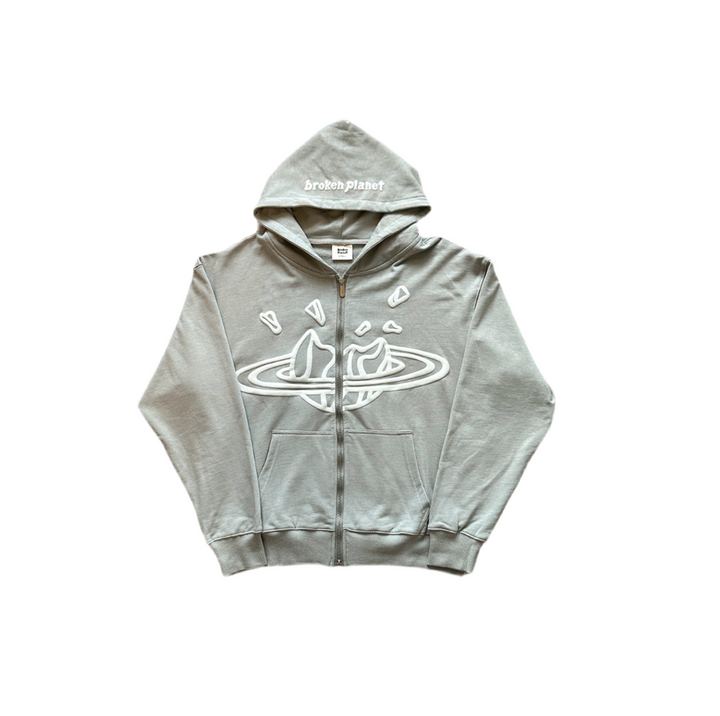 BP (STONE GREY ZIP UP JACKET)