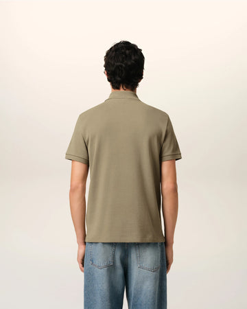 Green Cotton Ami de Coeur White Heart Polo Shirt